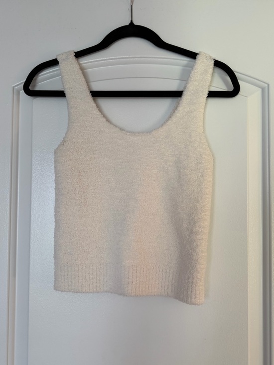 aerie Sweaters - aerie Plush Scoop Neck Sleeveless Sweater - Cream